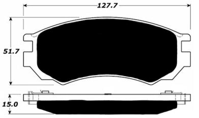 Porterfield Brake Pads for 1993 NISSAN NX Coupe SE w/o ABS