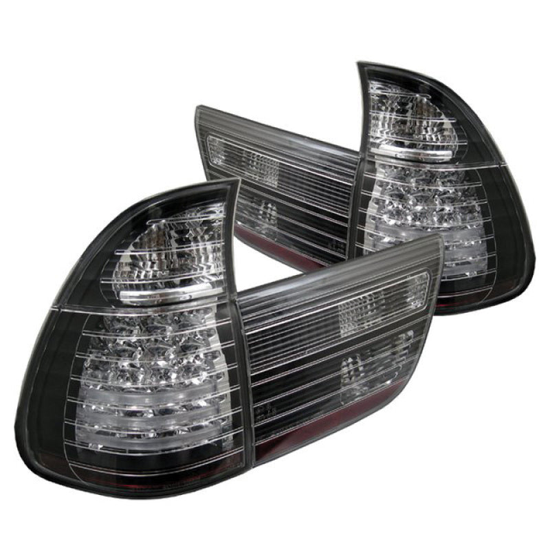 Spyder BMW E53 X5 00-06 4PCS LED Tail Lights Black ALT-YD-BE5300-LED-BK 5000781