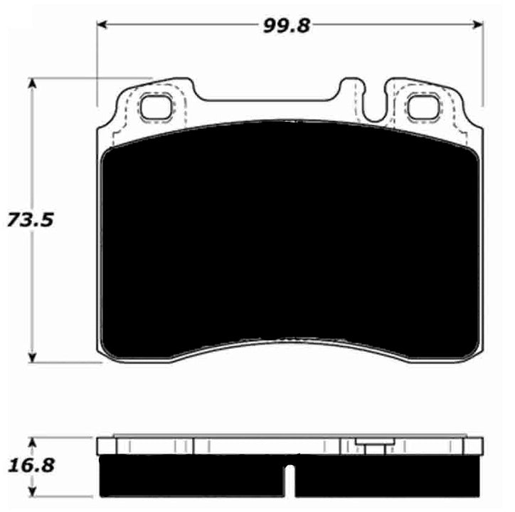 Porterfield Brake Pads for 1993 MERCEDES-BENZ 300SL