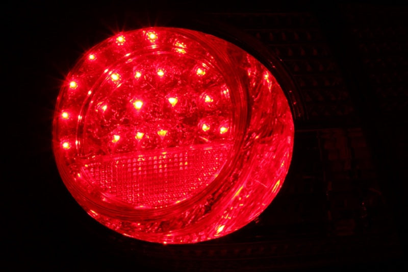 Anzo 2003-2008 Toyota Corolla LED Tail lights Red Clear 4pc