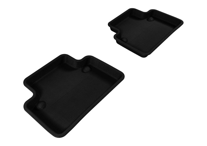 3D MAXpider 2004-2012 Volvo S40 Kagu 2nd Row Floormats - Black L1VV00321509