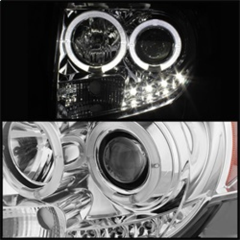 Spyder Ford Escape 08-12 Projector Headlights Halogen Model Only - DRL Chrome PRO-YD-FES08-DRL-C 5074232