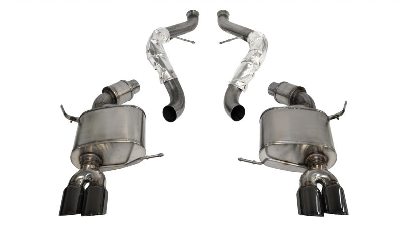 Corsa Performance 08-12 BMW M3 Convertible E93 Black Sport Cat-Back Exhaust