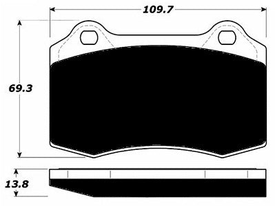 Porterfield Brake Pads for 2000 LOTUS ESPRIT V8