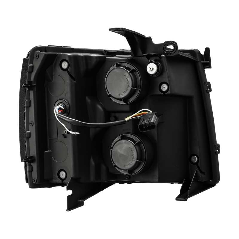 AlphaRex 07-13 Chevy 1500HD PRO-Series Proj Headlight Plank Style Matte Blk w/Activ Light/Seq Signal 880205 *Discontinued