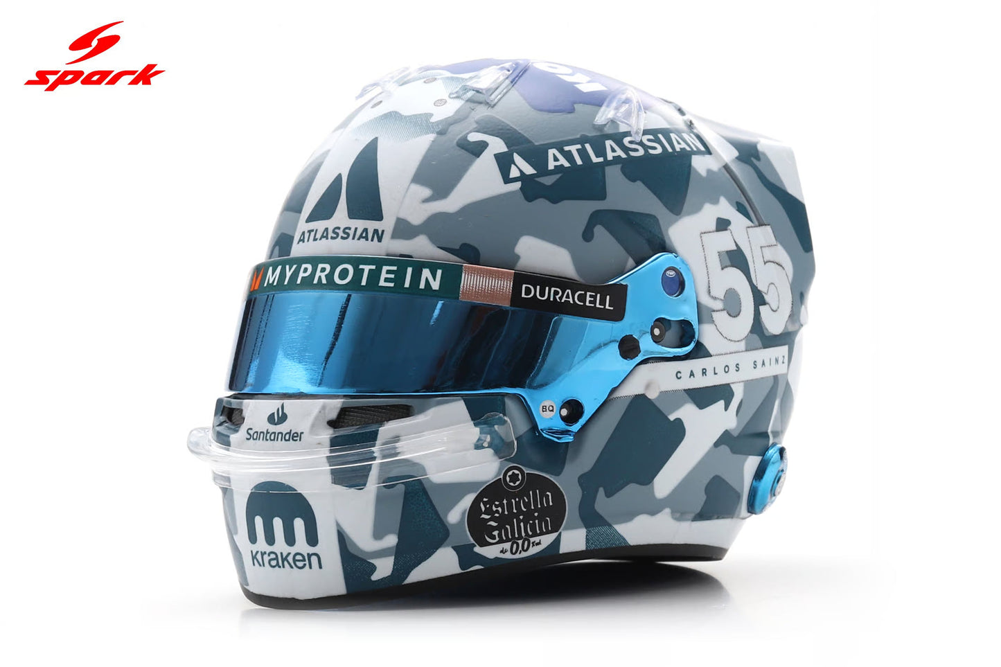 Spark-Model Williams Racing F1 Team Carlos Sainz Helmet British GP 2025 1:5
