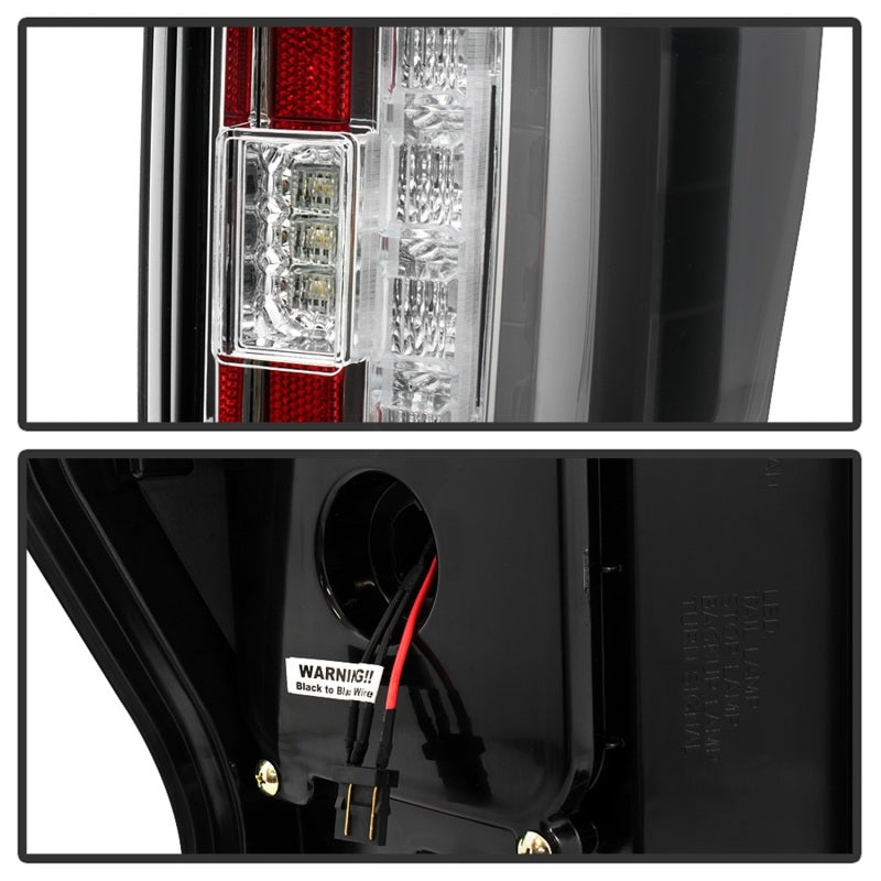 Spyder 17-18 Ford F-250 Super Duty (Excl LED Models) LED Tail Lights - Chrome (ALT-YD-FS17-LED-C) 5085573