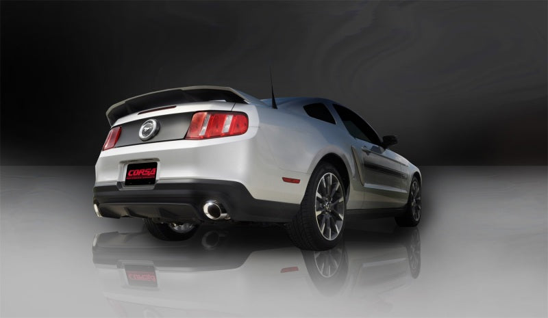 Corsa Performance Axle-Back Exhaust Polished for 11-14 Ford Mustang GT/Boss 302 5.0L V8