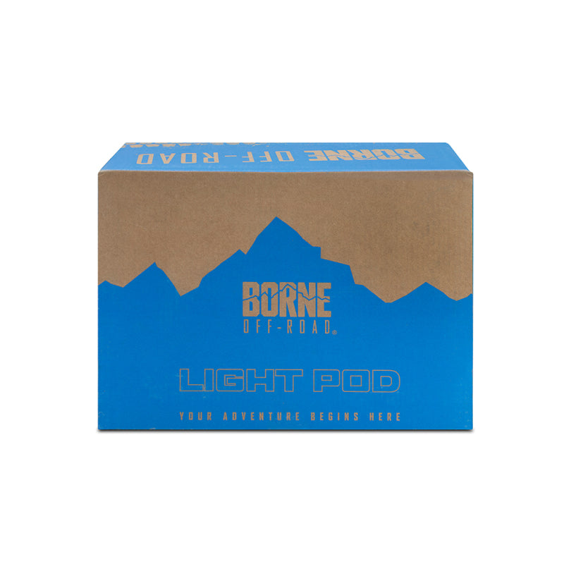 Borne Off-Road 21+ Bronco Light Pods 4pc Ditch 3x3 Flood Upfit BNLT-BR-21-DT4FU