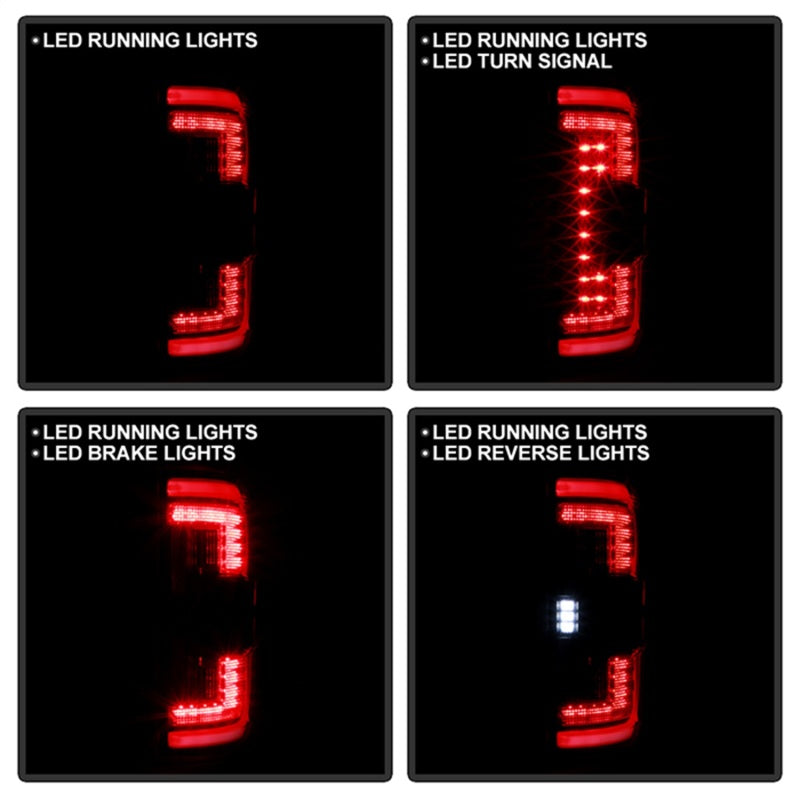 SPYDER 21-23 Ford F150 (Factory Halogent) Light Bar LED Tail Lights - Black (ALT-YD-FF15021HAL-BK) 5088772