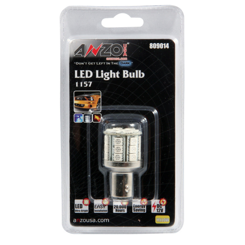 Anzo LED Bulbs Universal LED 1157 Amber - 28 LEDs 1 3/4in Tall