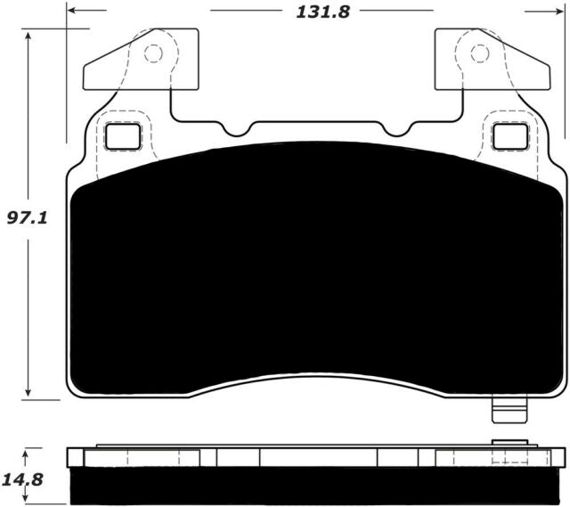 Porterfield Brake Pads for 2016 CADILLAC ELR w/ Performance Brakes