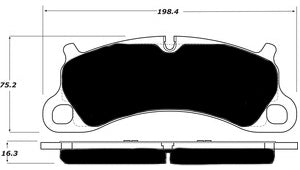 Porterfield Brake Pads for 2016 PORSCHE 911 GTS w/Iron Discs