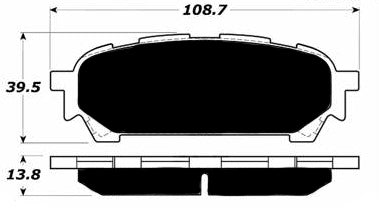 Porterfield Brake Pads for 2004 SUBARU IMPREZA SEDAN RS