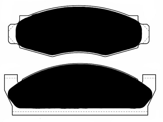 Porterfield Brake Pads for 1979 AMC AMX