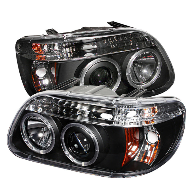 Spyder Ford Explorer 95-01 1PC Projector Headlights LED Halo Blk PRO-YD-FEXP95-HL-1PC-BK 5010131