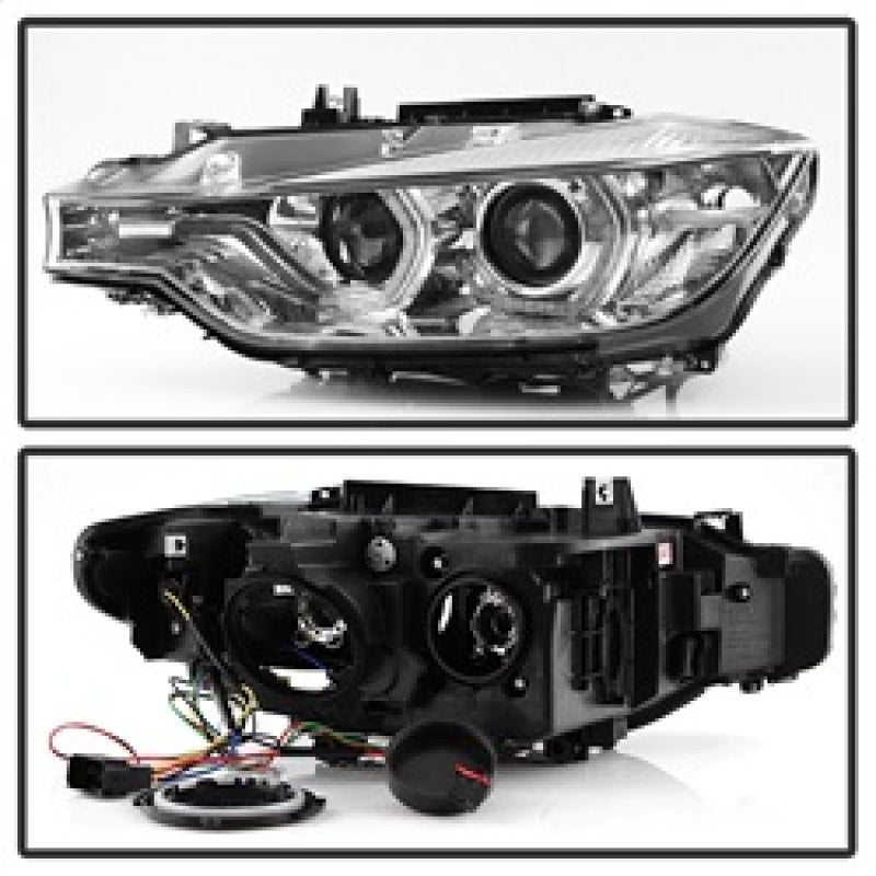 Spyder 12-14 BMW F30 3 Series 4DR Projector Headlights - LED DRL - Chrome (PRO-YD-BMWF3012-DRL-C) 5084354