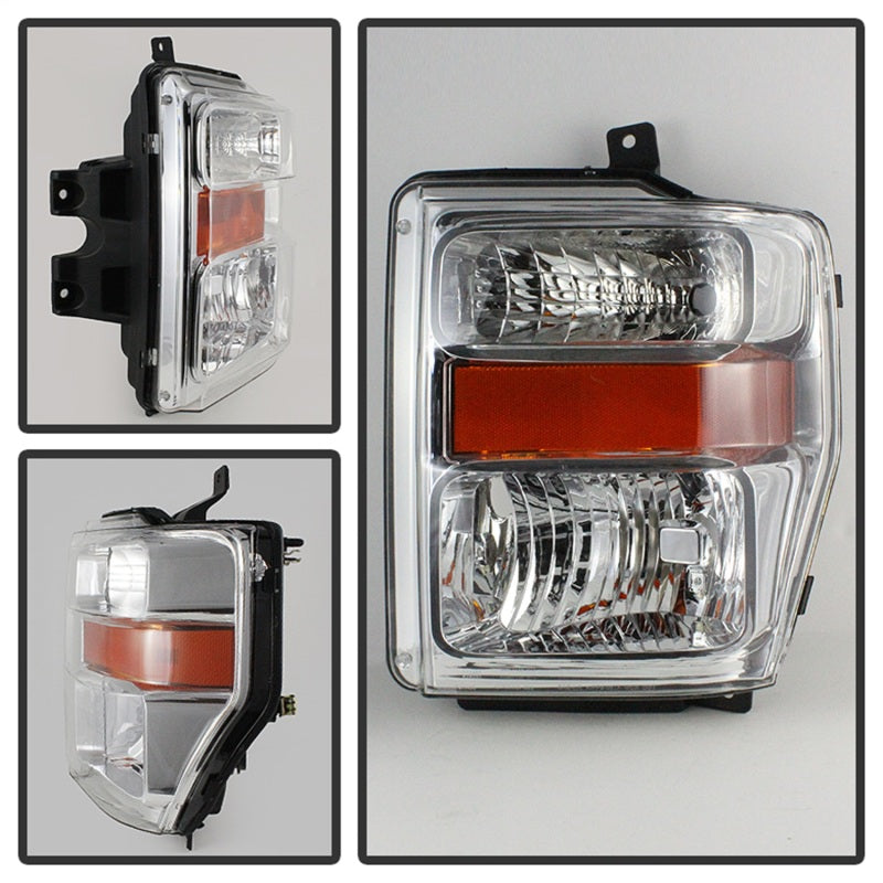 SPYDER Xtune Ford F250/350/450 Super Duty 08-10 OEM Headlights Chrome HD-JH-FS08-AM-C 9022401