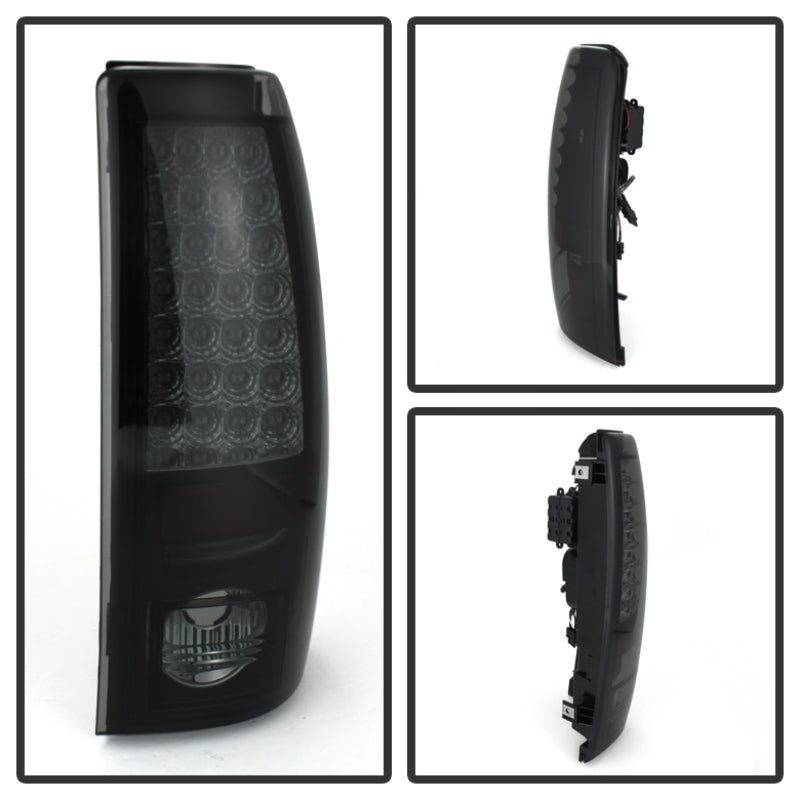 Spyder Chevy Silverado 1500 99-02 (Not Fit Stepside) LED Tail Lights Blk Smke ALT-YD-CS99-LED-BSM 5078063