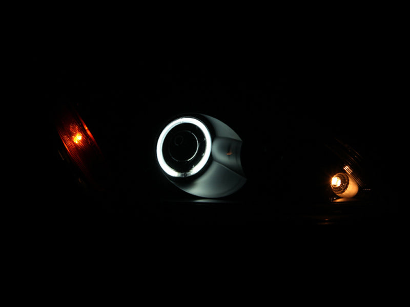 Anzo 2004-2007 Mitsubishi Lancer Projector Headlights w/ Halo Black (CCFL)