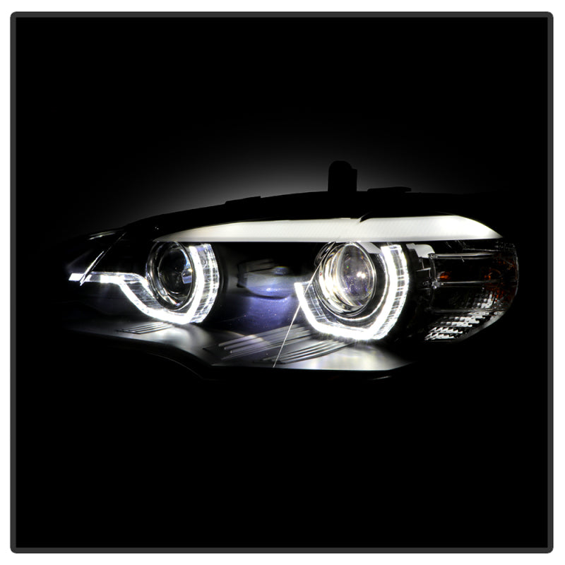 Spyder BMW X5 E70 07-10 Xenon/HID AFS High-Power LED Headlights - Black PRO-YD-BMWE7007AFSHIDAP-BK 5088239
