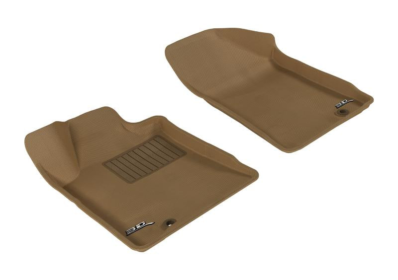 3D MAXpider 2009-2014 Nissan Maxima Kagu 1st Row Floormat - Tan L1NS03011502