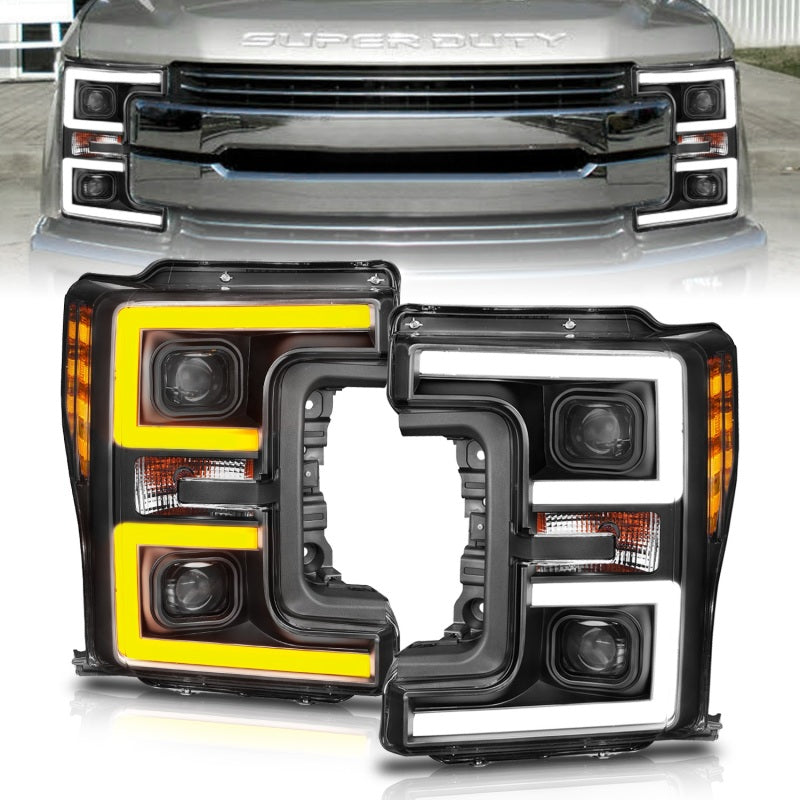 Anzo LED Headlights 17-18 Ford F-250 Projector Plank-Style
