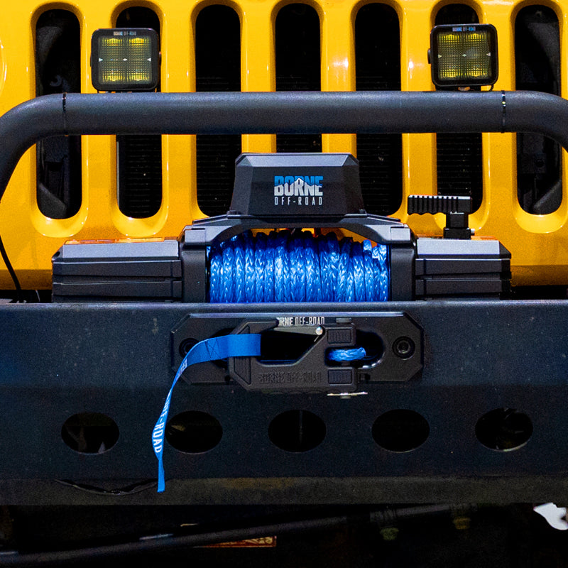 Borne Off-Road 10K Winch - Orange Synthetic Rope BNWN-10-SOR