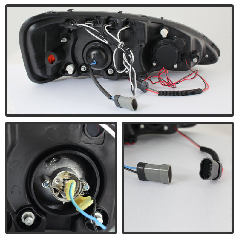 Spyder Pontiac Grand Prix 04-08 Projector Headlights LED Halo LED Blk Smke PRO-YD-PGP04-HL-BSM 5078629