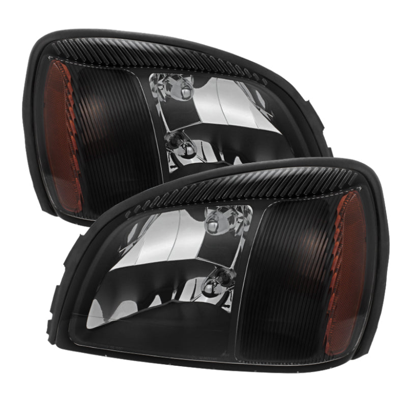 SPYDER Xtune Cadillac Deville 2000-2005 Crystal Headlights Black HD-JH-CADDEV00-AM-BK 5079824