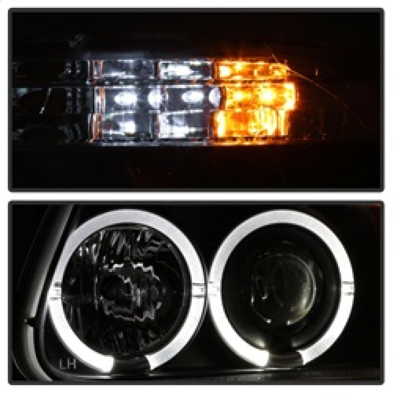 Spyder Ford Explorer 95-01 1PC Projector Headlights LED Halo Blk PRO-YD-FEXP95-HL-1PC-BK 5010131