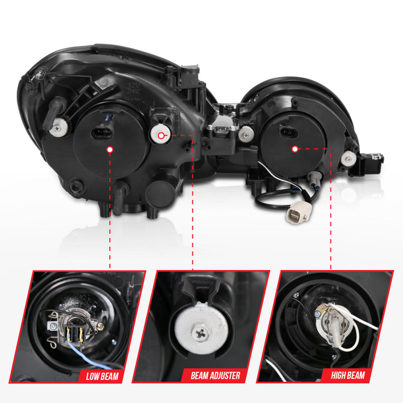 Anzo 1998-2005 Lexus Gs300 Projector Headlights w/ Halo Chrome