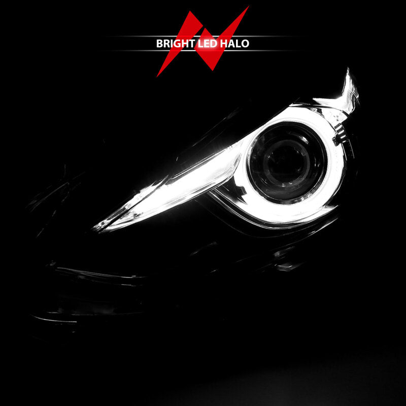 Anzo Projector Headlights With Halo Black w/Amber 14-17 Mazda 3
