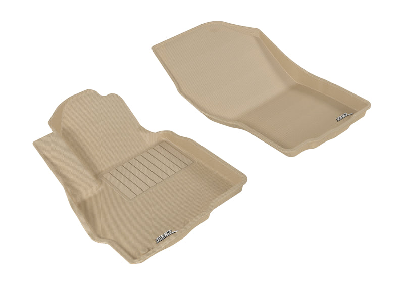 3D MAXpider 2011-2019 Mitsubishi Outlander Sport Kagu 1st Row Floormat - Tan L1MT03611502