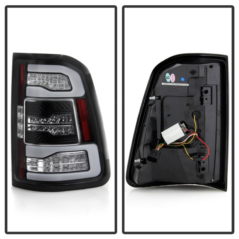 Spyder Dodge Ram 19-20 LED Tail Light Black ALT-YD-DR19HAL-SEQ-BK 5087294