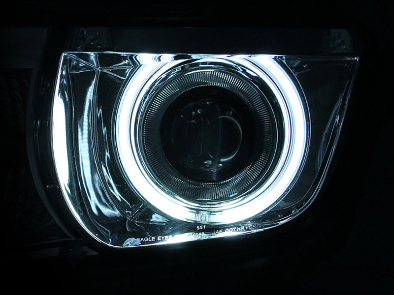 Anzo 2010-2013 Chevrolet Camaro Projector Headlights w/ Halo Chrome (CCFL)