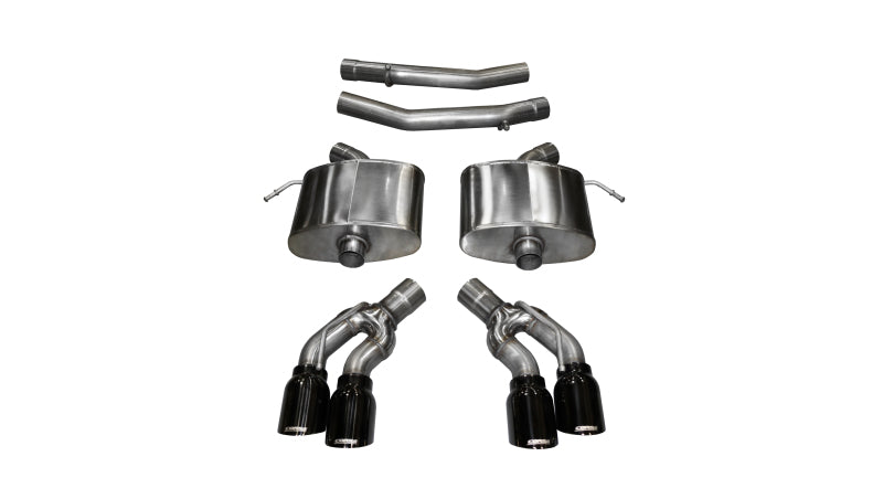 Corsa Performance 2016 Cadillac CTS V 6.2L V8 2.75in Black Sport Axle-Back Exhaust