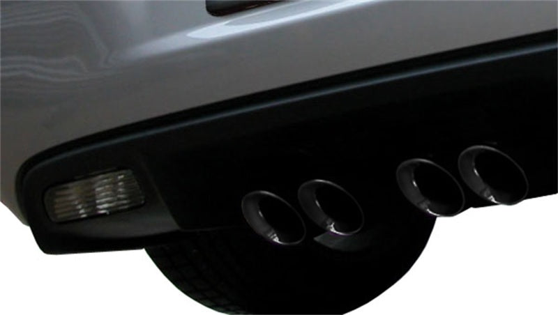 Corsa Performance 05-08 Chevrolet Corvette C6 6.0L V8 Black Sport Axle-Back Exhaust