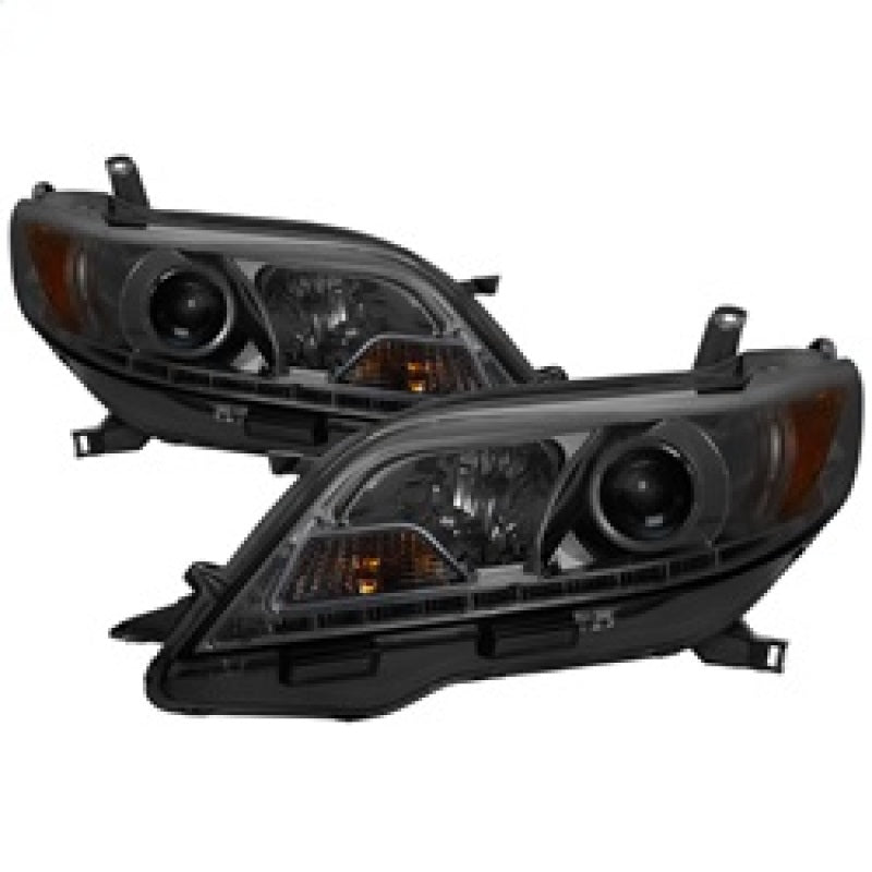 Spyder 11-14 Toyota Sienna Projector Headlights - DRL LED - Smoke PRO-YD-TSEN11-DRL-SM 5083999
