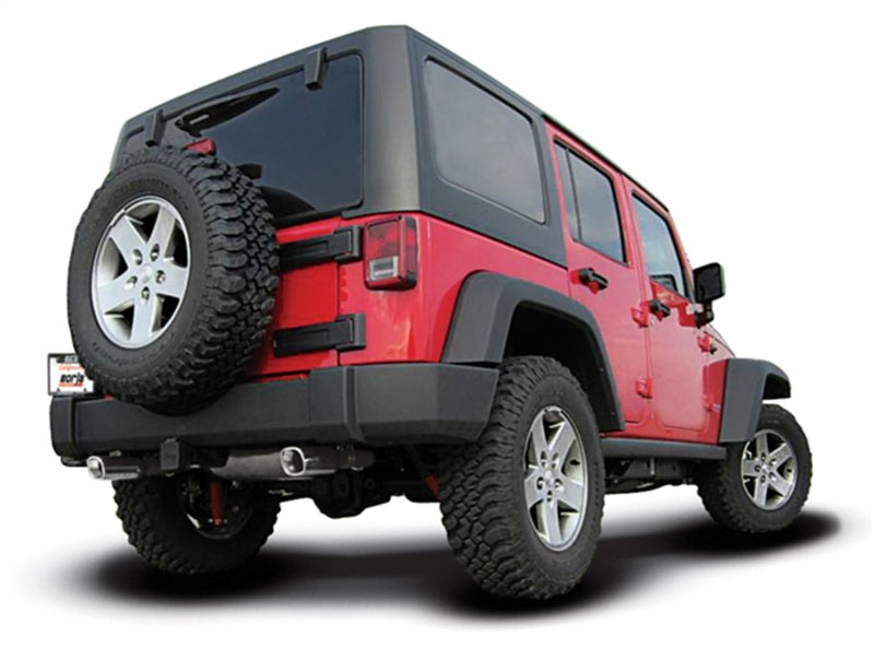 Borla 12-16 Jeep Wrangler JK 3.6L AT/MT 4Wheel 4dr Truck Single Split Rear Exit Catback Exhaust 140459