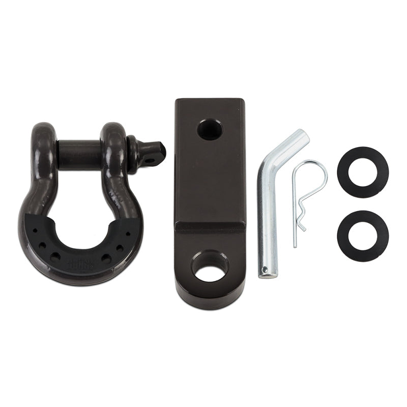 Borne Off-Road Borne Hitch Receiver and Shackle Set Black BNRS-BK