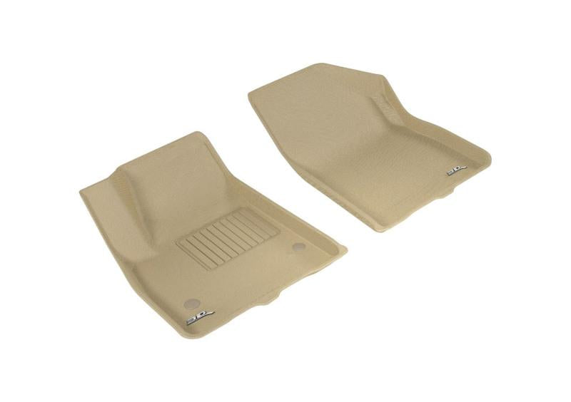3D MAXpider 2017-2020 GMC/Chevrolet Acadia/Blazer Kagu 1st Row Floormat - Tan L1GM02111502
