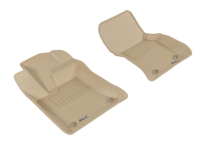 3D MAXpider 2017-2020 Jaguar XE Kagu 1st Row Floormat - Tan L1JG00811502