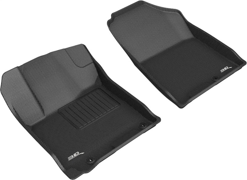 3D MAXpider 20-21 Hyundai Venue Kagu 1st Row Floormats - Black L1HY10211509