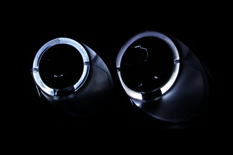 Anzo 2001-2005 Volkswagen Passat Projector Headlights w/ Halo Black