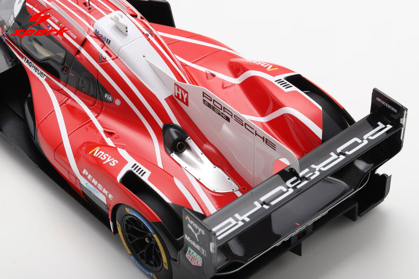 Spark Model Porsche 963 #6 Penske IMSA 2nd Le Mans 24hrs 2025 1:18 WITH DISPLAY