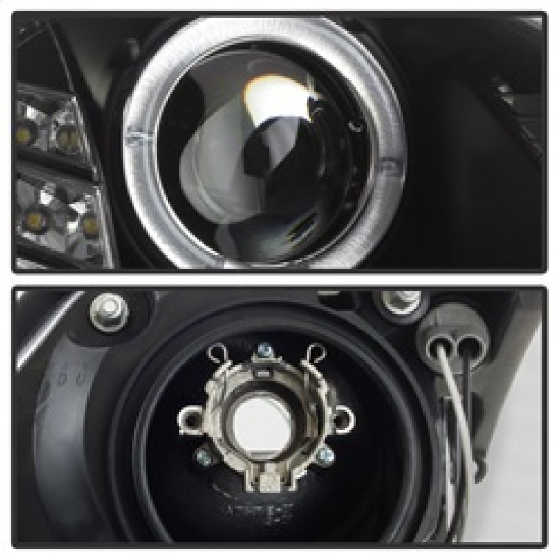 Spyder Infiniti G35 03-07 2DR Projector Halogen - LED Halo DRL Blk High H4 PRO-YD-IG35032D-DRL-BK 5011060