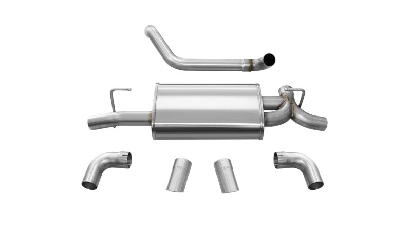 Corsa Performance Corsa 18+ Jeep Wrangler JL 2.5in Dual Rear Turn Down Exit Sport Axle-B