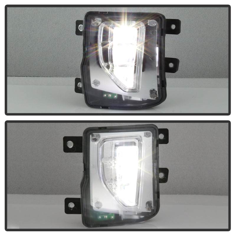 Spyder 16-18 Chevy Silverado 1500 OEM Style Full LED Fog Light w/Switch - Clear (FL-CSIL16-LED-C) 9043215