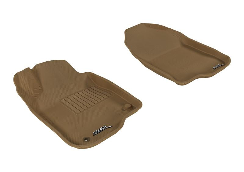3D MAXpider 2008-2012 Chevrolet Malibu Kagu 1st Row Floormat - Tan L1CH04811502